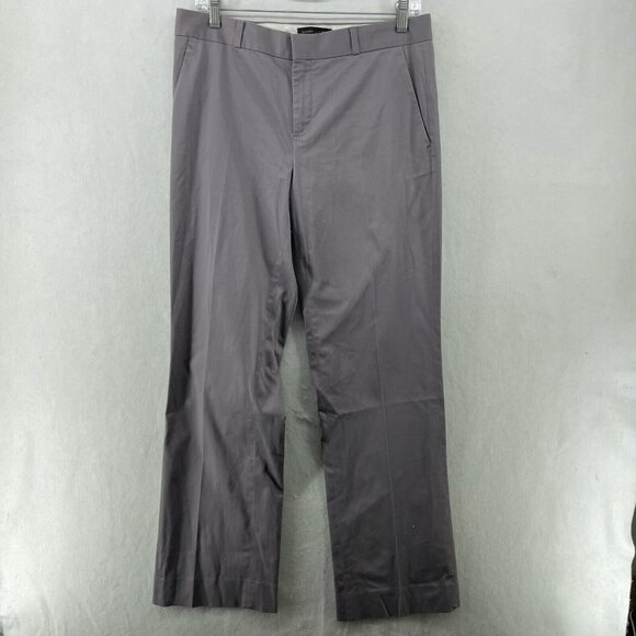 Banana Republic Pants - Banana Republic Pants Women's Sz 6L Gray Logan Straight Leg Mid-Rise Pockets